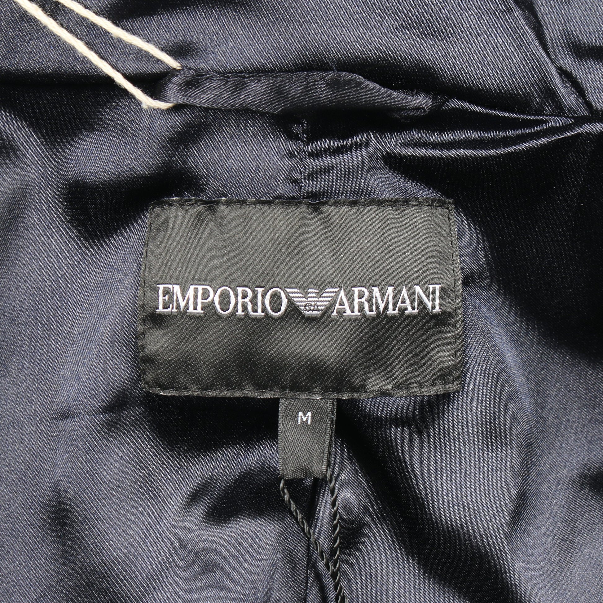ロングジップパーカー フーデッド コート ネイビー エンポリオアルマーニ アウター EMPORIO ARMANI