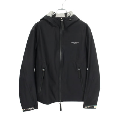 バックプリント フーデッドジャケット マウンテンパーカー ブラック エンポリオアルマーニ アウター EMPORIO ARMANI