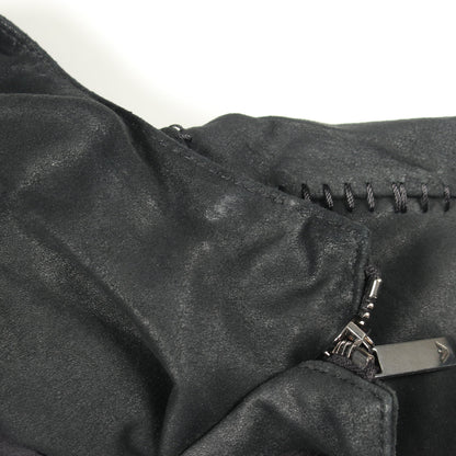 フーデッド レザージャケット ラムレザー ブラック エンポリオアルマーニ アウター EMPORIO ARMANI