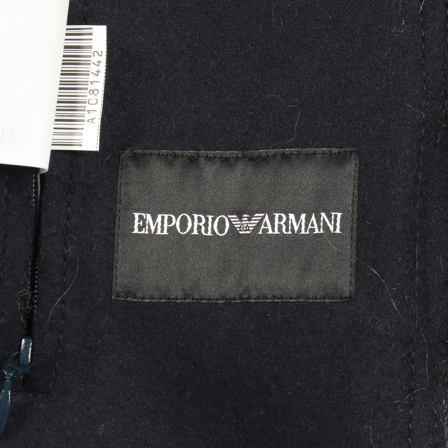 ファー付き ジャケット レザー ウール ネイビー ダークブラウン エンポリオアルマーニ アウター EMPORIO ARMANI