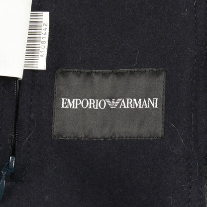 ファー付き ジャケット レザー ウール ネイビー ダークブラウン エンポリオアルマーニ アウター EMPORIO ARMANI