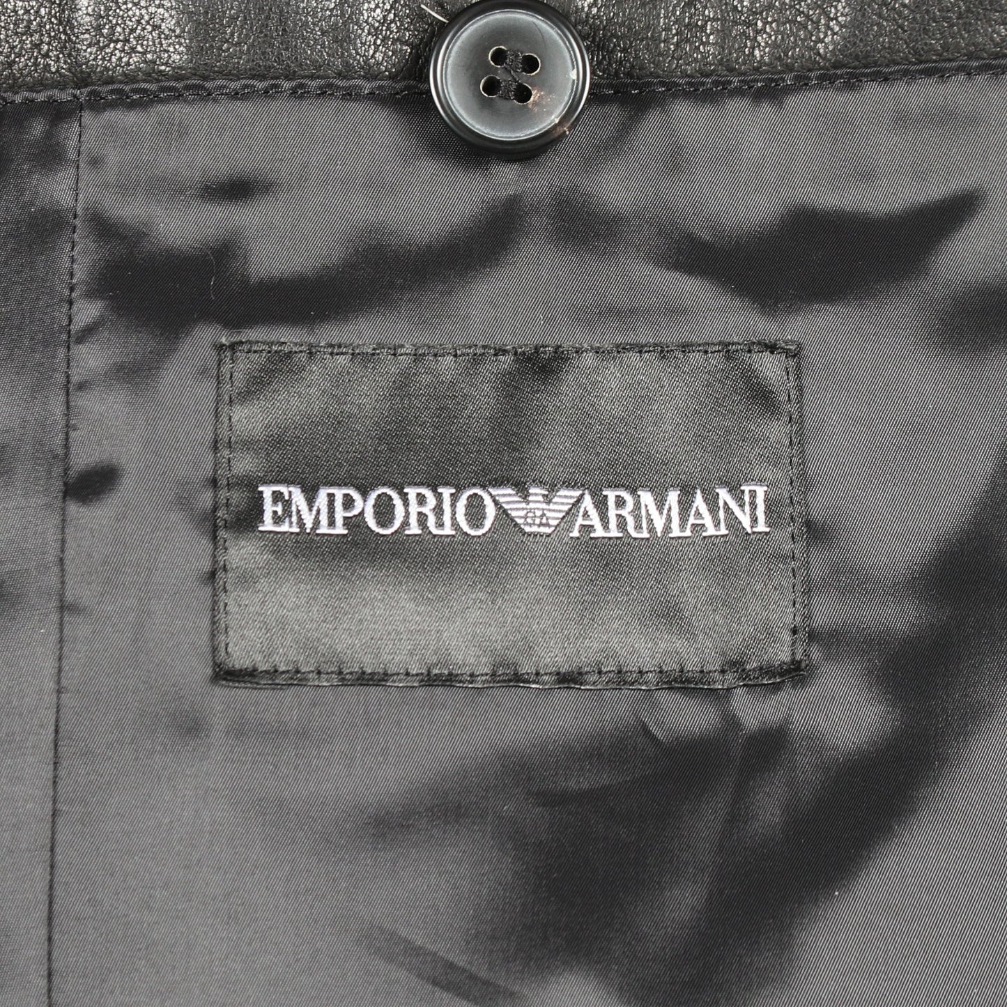 ハラコ切替 ニット ブルゾン ウール ハラコ ブラック エンポリオアルマーニ アウター EMPORIO ARMANI