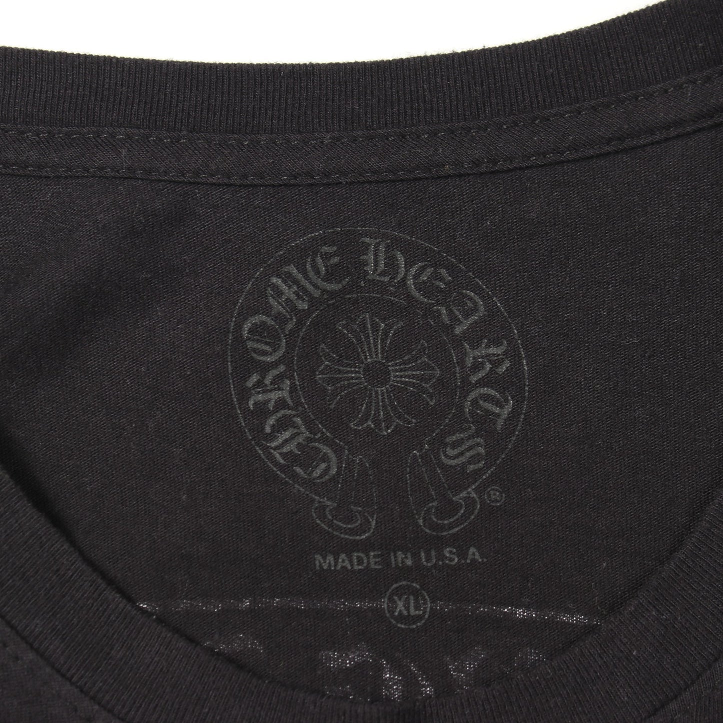 バックスクロール ロゴ 東京限定 半袖Tシャツ コットン ブラック クロムハーツ トップス Chrome Hearts
