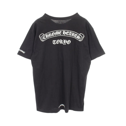 バックスクロール ロゴ 東京限定 半袖Tシャツ コットン ブラック クロムハーツ トップス Chrome Hearts