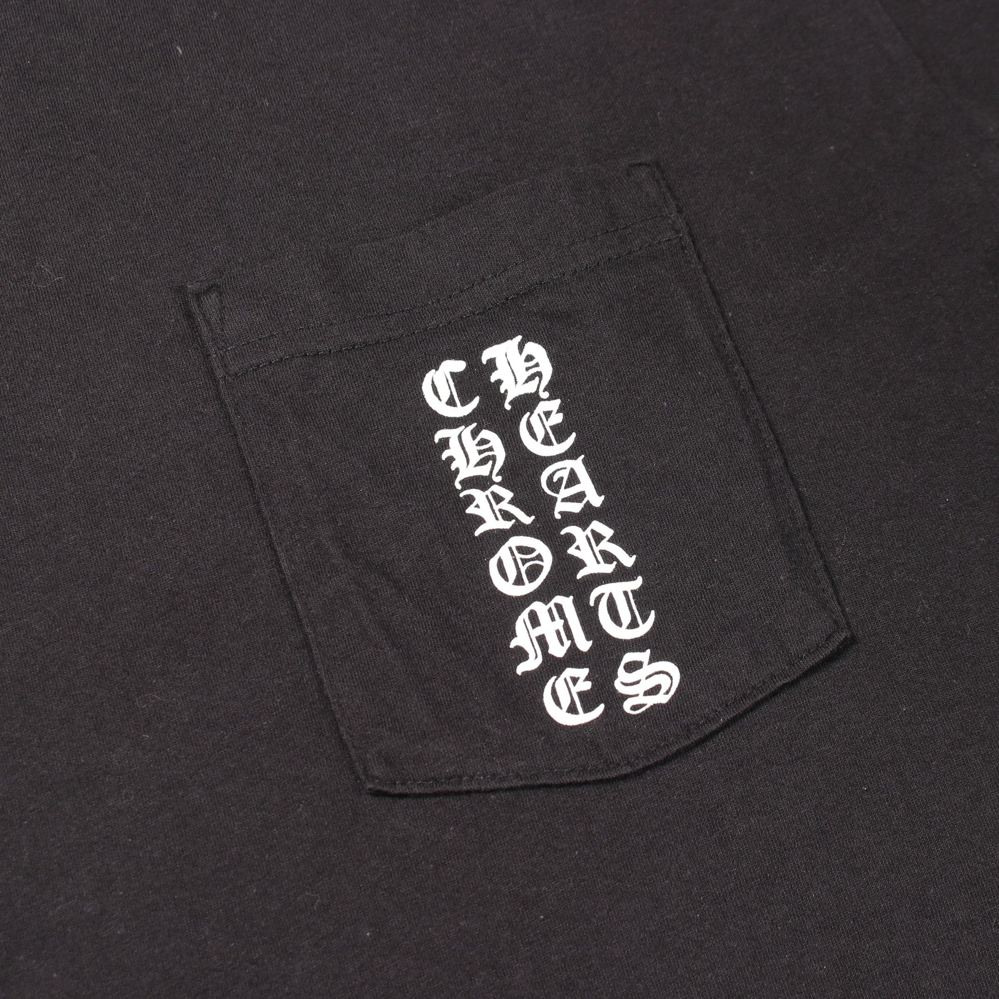 バックスクロール ロゴ 東京限定 半袖Tシャツ コットン ブラック クロムハーツ トップス Chrome Hearts