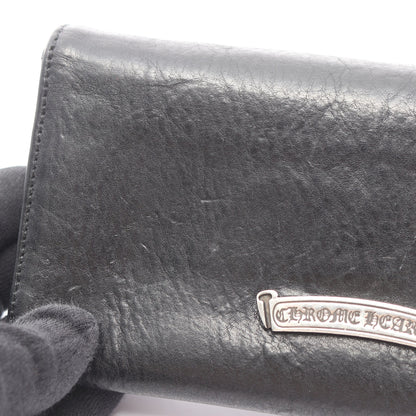 ジュディ クロスボタン 二つ折り長財布 レザー ブラック クロムハーツ 財布・小物 Chrome Hearts