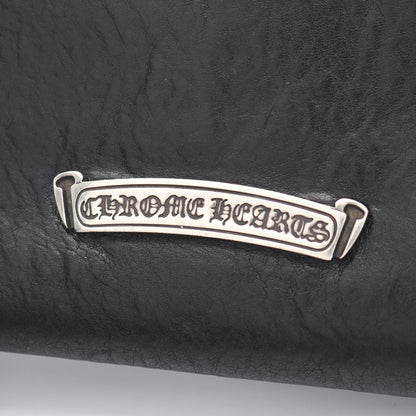 ジュディ クロスボタン 二つ折り長財布 レザー ブラック クロムハーツ 財布・小物 Chrome Hearts
