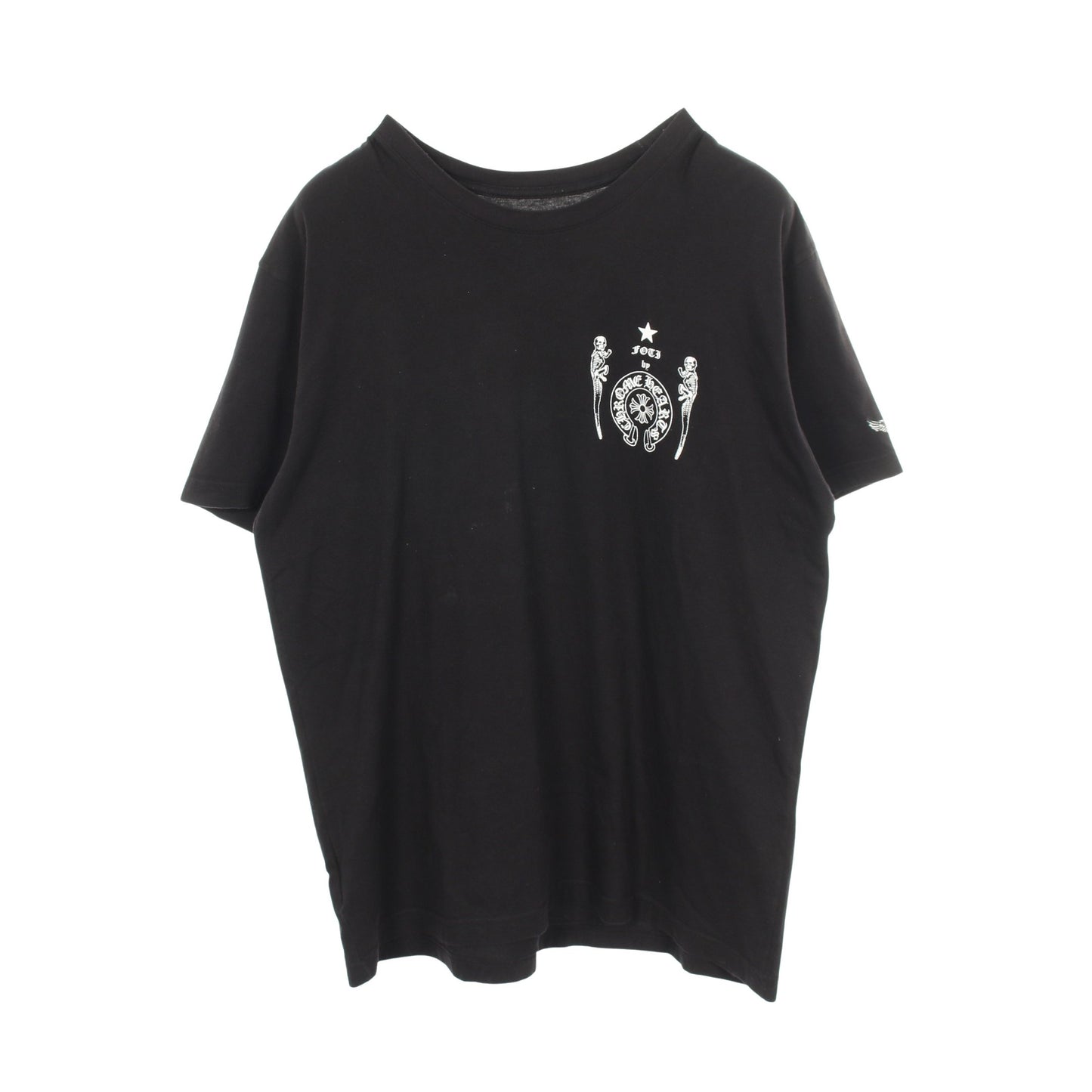 FOTI フォティ ホースシュー スカルプリント 半袖Tシャツ コットン ブラック クロムハーツ トップス Chrome Hearts