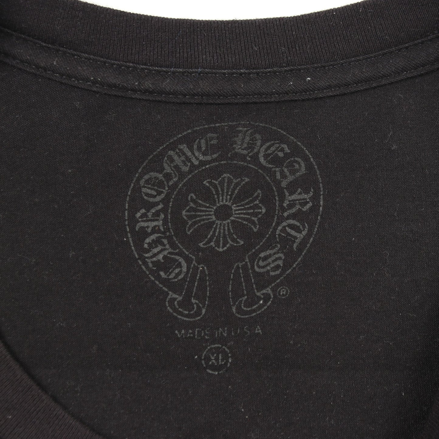 FOTI フォティ ホースシュー スカルプリント 半袖Tシャツ コットン ブラック クロムハーツ トップス Chrome Hearts