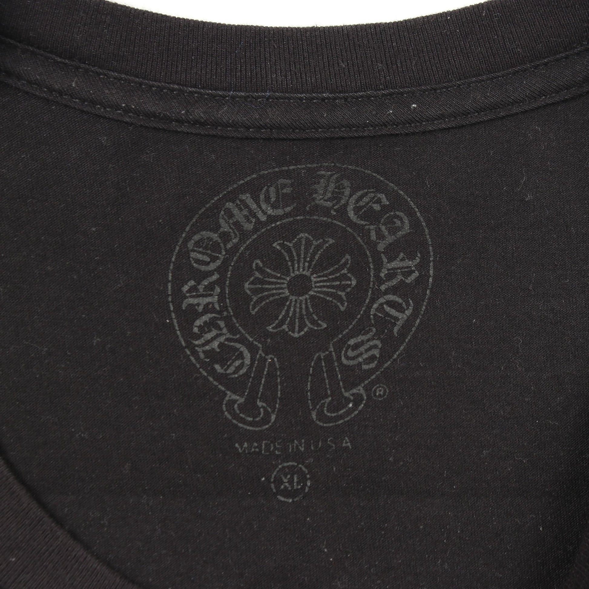 FOTI フォティ ホースシュー スカルプリント 半袖Tシャツ コットン ブラック クロムハーツ トップス Chrome Hearts