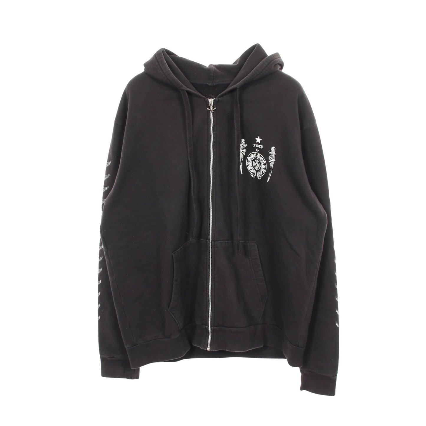 FOTI フォティ ホースシュー ロゴ ジップアップパーカー コットン ブラック クロムハーツ トップス Chrome Hearts