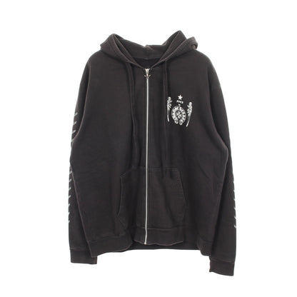 FOTI フォティ ホースシュー ロゴ ジップアップパーカー コットン ブラック クロムハーツ トップス Chrome Hearts