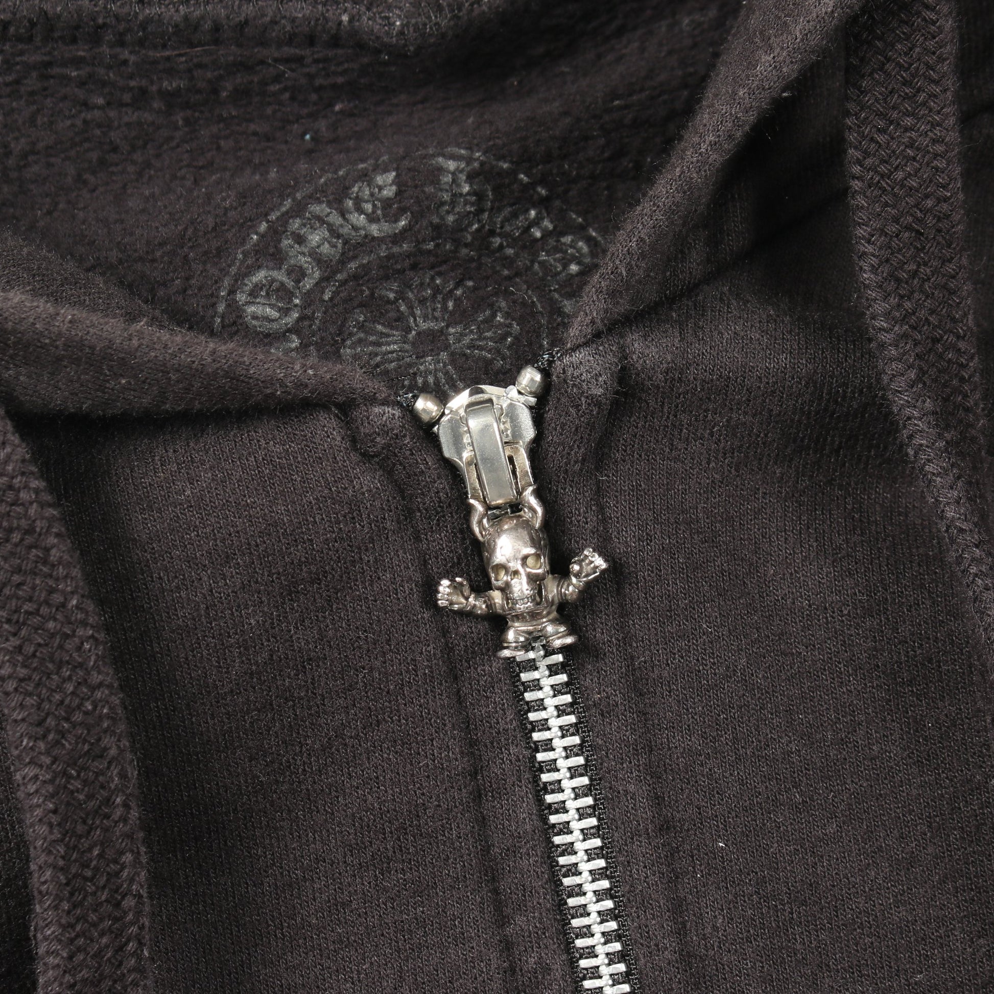 FOTI フォティ ホースシュー ロゴ ジップアップパーカー コットン ブラック クロムハーツ トップス Chrome Hearts