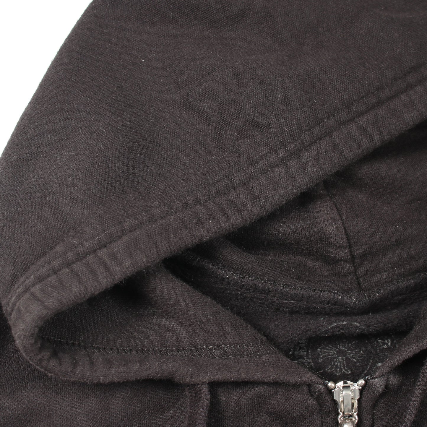 FOTI フォティ ホースシュー ロゴ ジップアップパーカー コットン ブラック クロムハーツ トップス Chrome Hearts