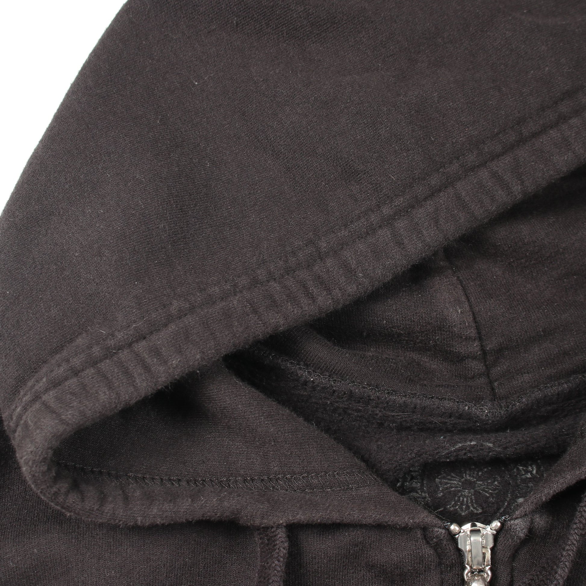 FOTI フォティ ホースシュー ロゴ ジップアップパーカー コットン ブラック クロムハーツ トップス Chrome Hearts