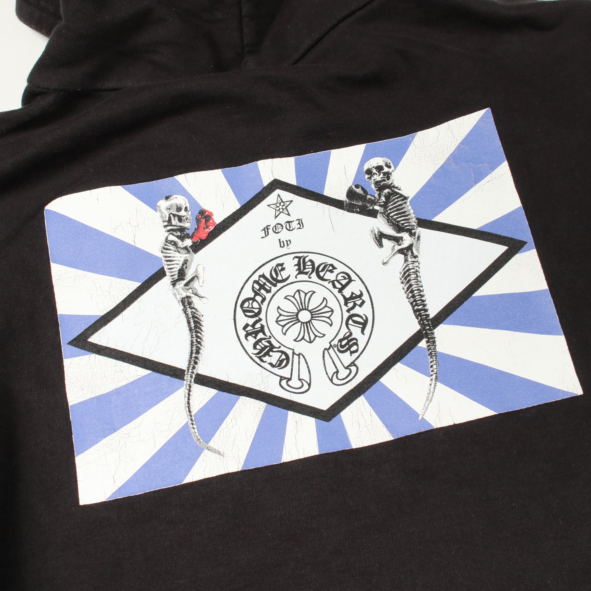 FOTI フォティ ホースシュー ロゴ ジップアップパーカー コットン ブラック クロムハーツ トップス Chrome Hearts
