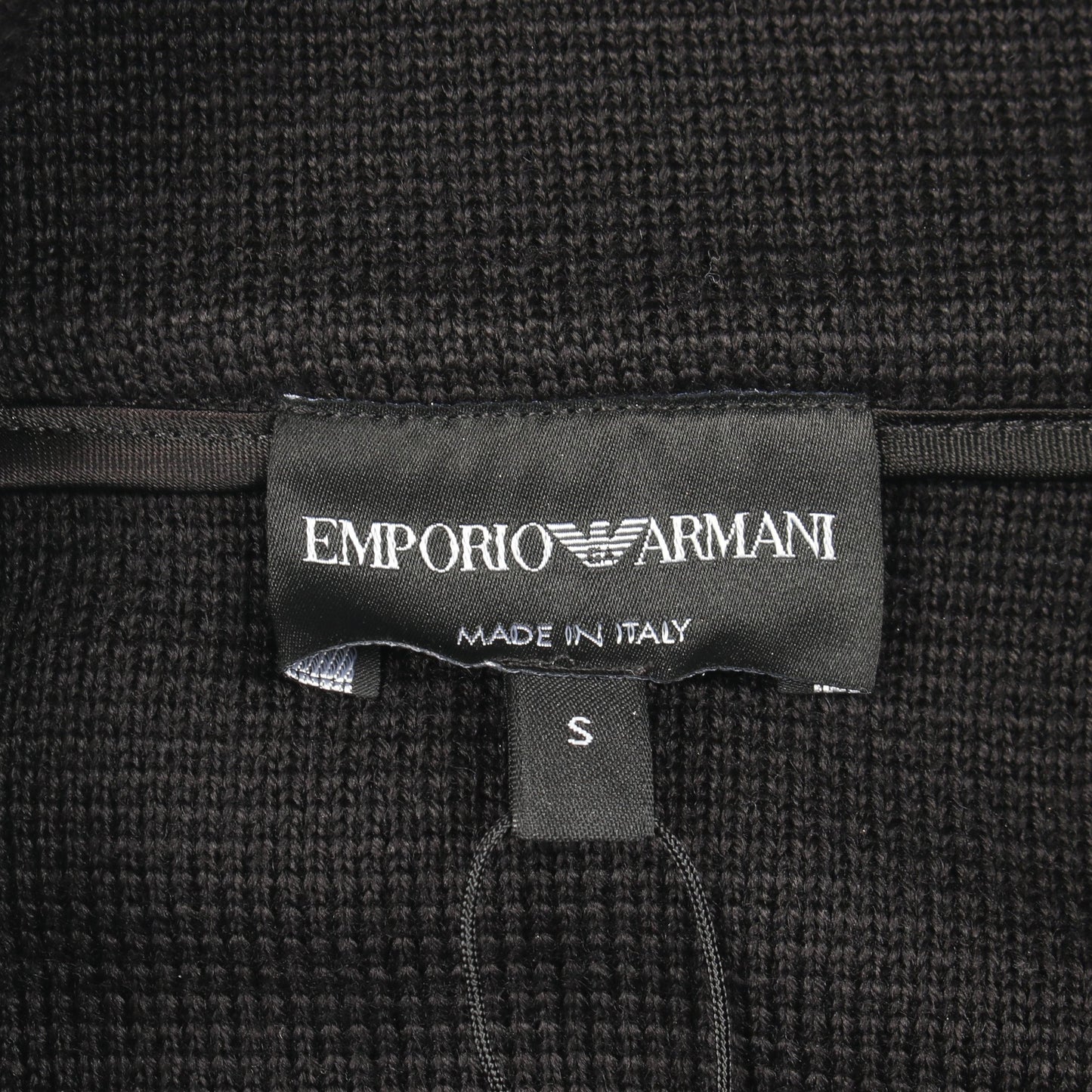 タートルネック ニット ウール ブラック ゴールド エンポリオアルマーニ トップス EMPORIO ARMANI