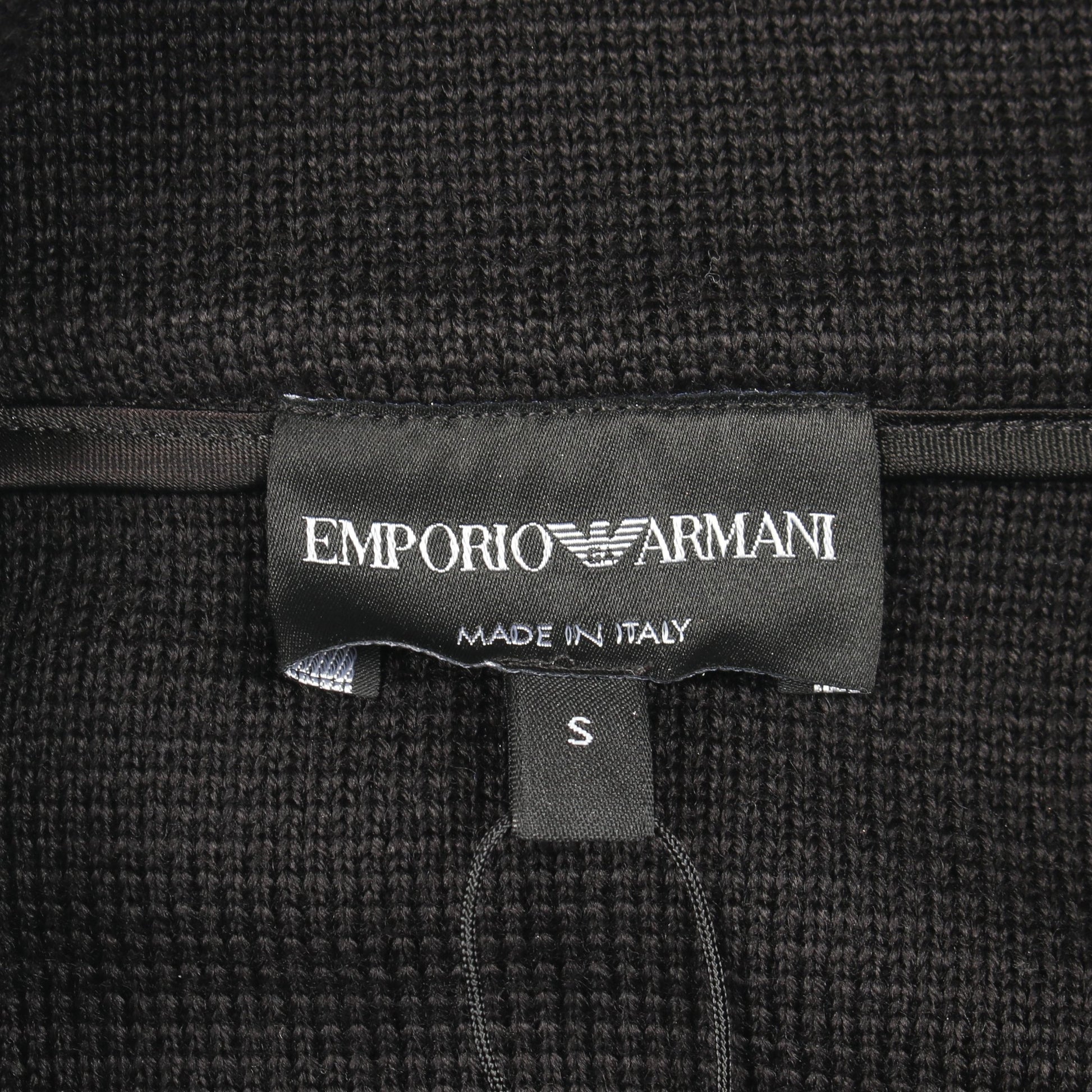 タートルネック ニット ウール ブラック ゴールド エンポリオアルマーニ トップス EMPORIO ARMANI