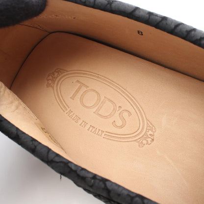 ゴンミーニ ドライビングシューズ スエード ブラック トッズ シューズ TOD'S