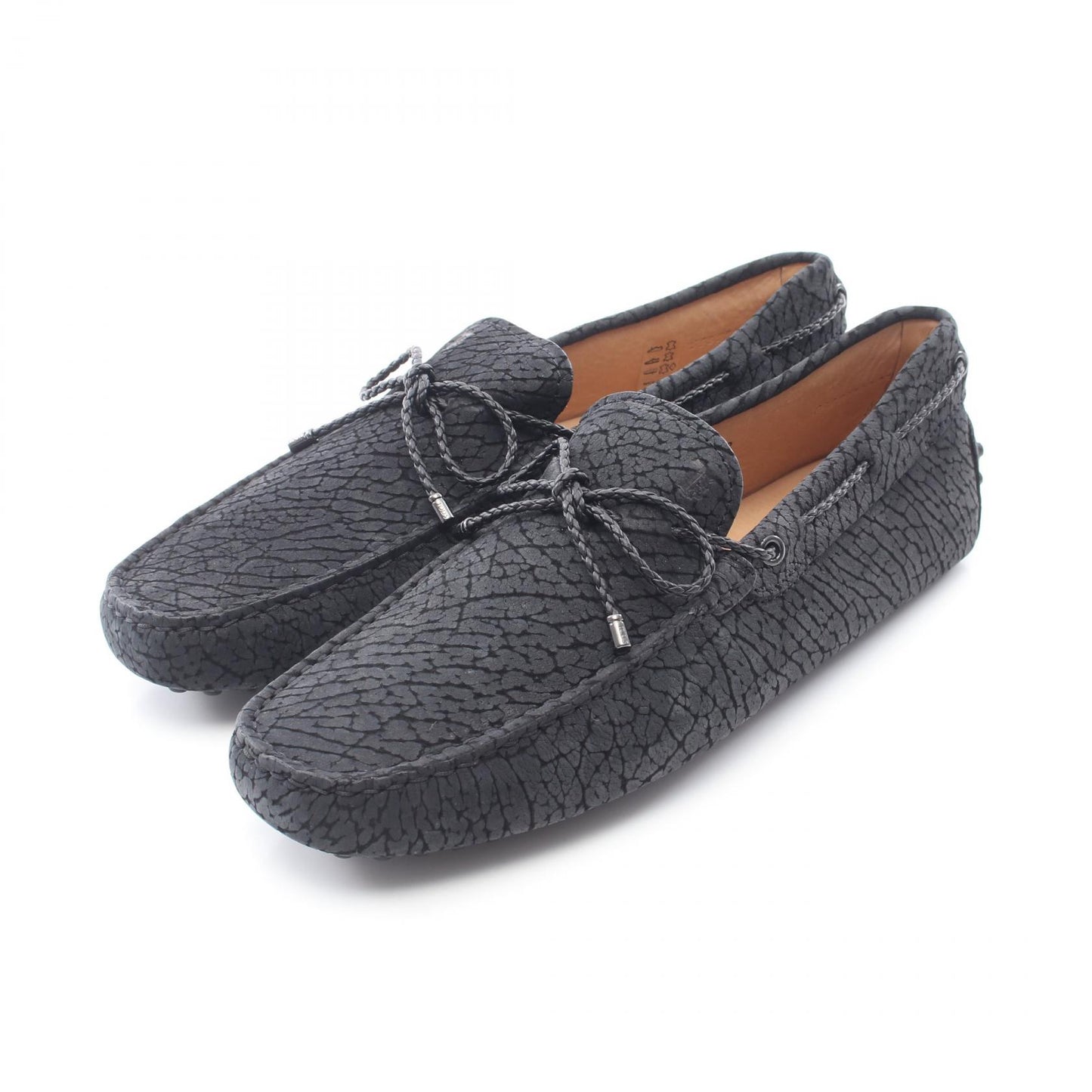 ゴンミーニ ドライビングシューズ スエード ブラック トッズ シューズ TOD'S