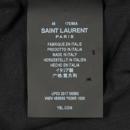 コーデュロイ ブルゾン ジャケット コットン ブラック イエロー サンローランパリ アウター SAINT LAURENT PARIS