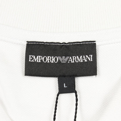 サイドロゴ 半袖 ポロシャツ コットン ホワイト エンポリオアルマーニ トップス EMPORIO ARMANI