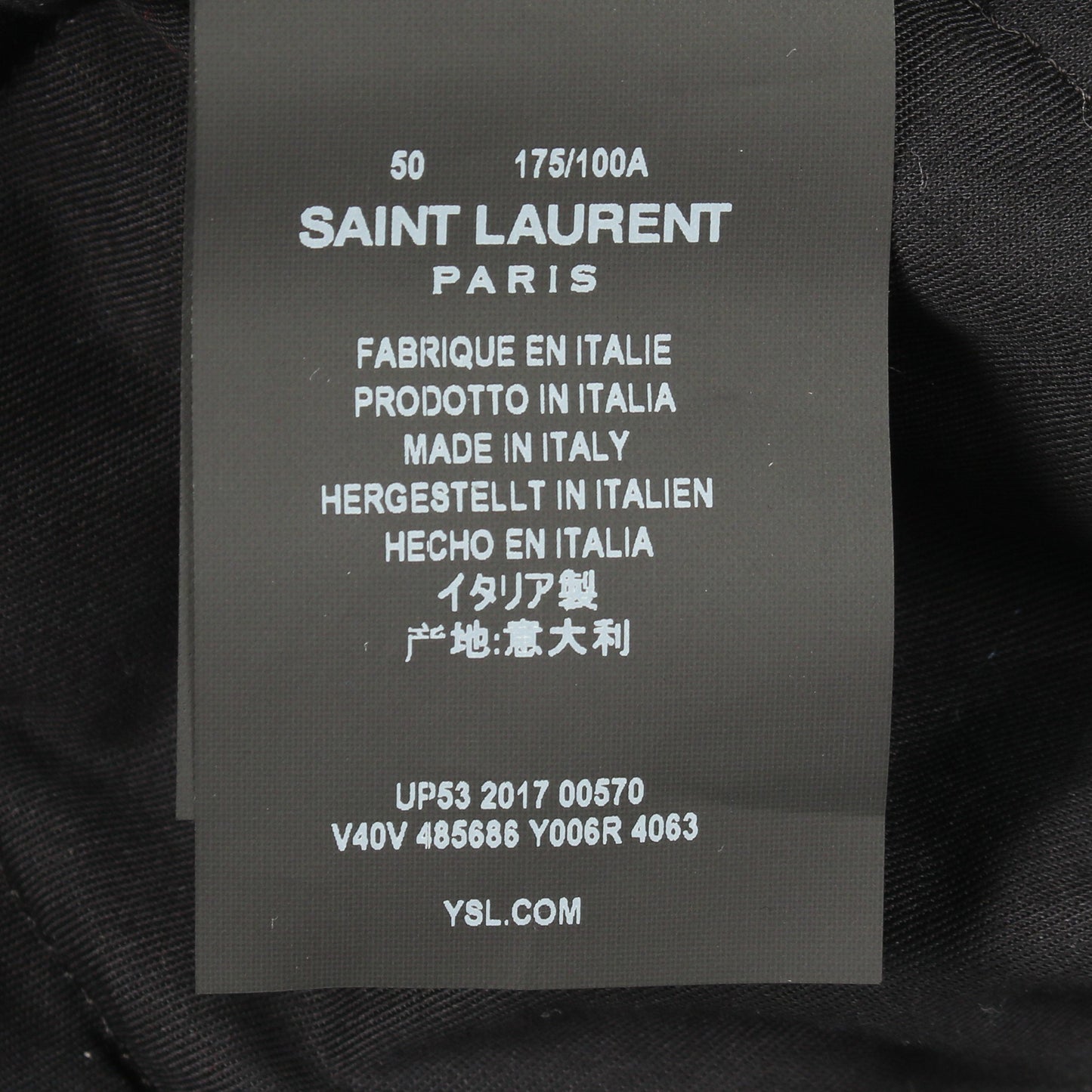 コーデュロイ ブルゾン ジャケット コットン ブルー イエロー サンローランパリ アウター SAINT LAURENT PARIS