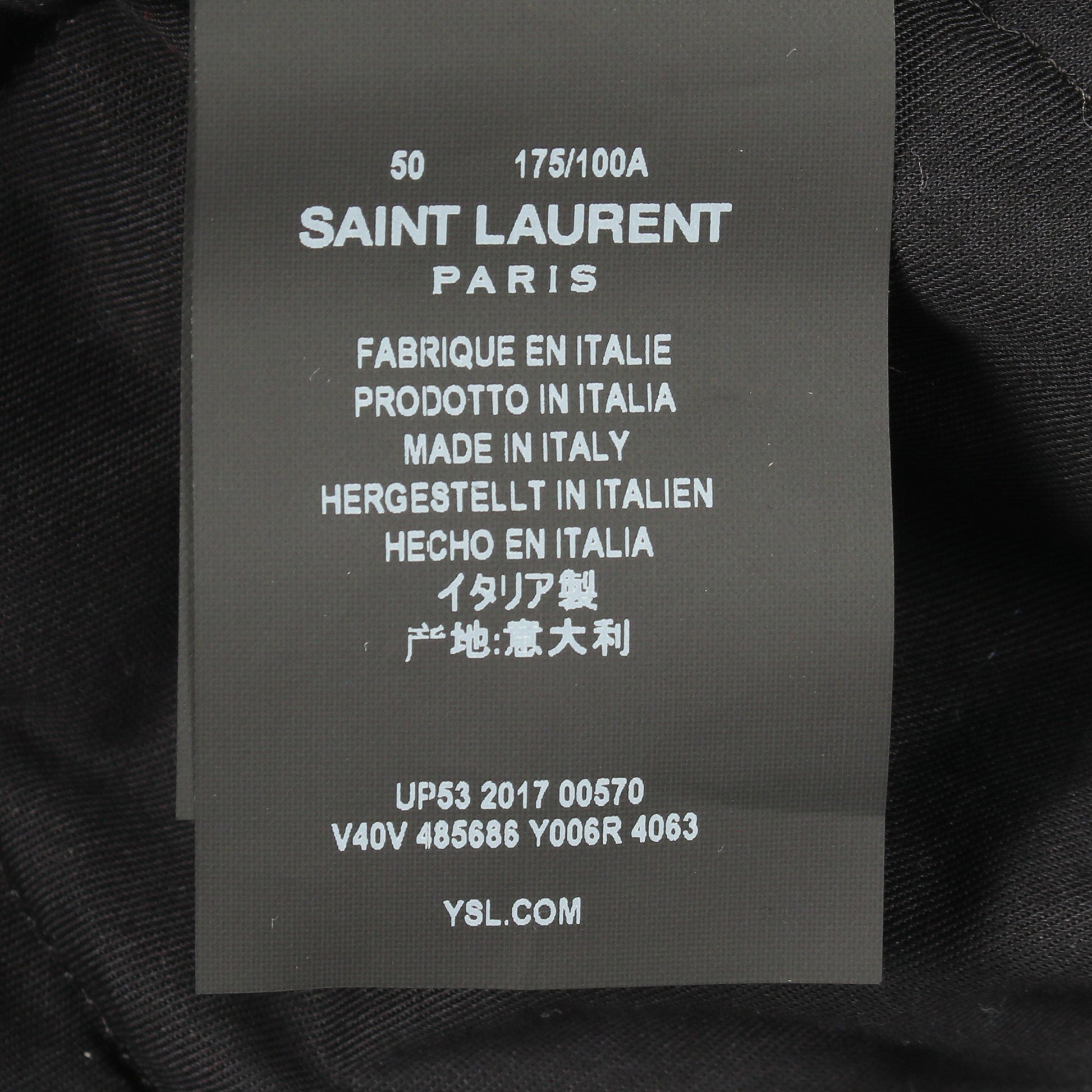 コーデュロイ ブルゾン ジャケット コットン ブルー イエロー サンローランパリ アウター SAINT LAURENT PARIS