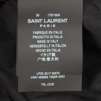 コーデュロイ ブルゾン ジャケット コットン ブルー イエロー サンローランパリ アウター SAINT LAURENT PARIS