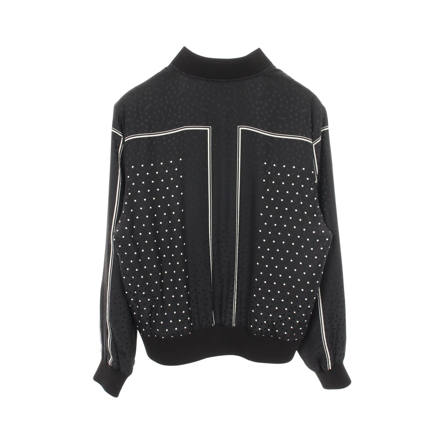 ドット 中綿 ボンバージャケット シルク ブラック サンローランパリ アウター SAINT LAURENT PARIS