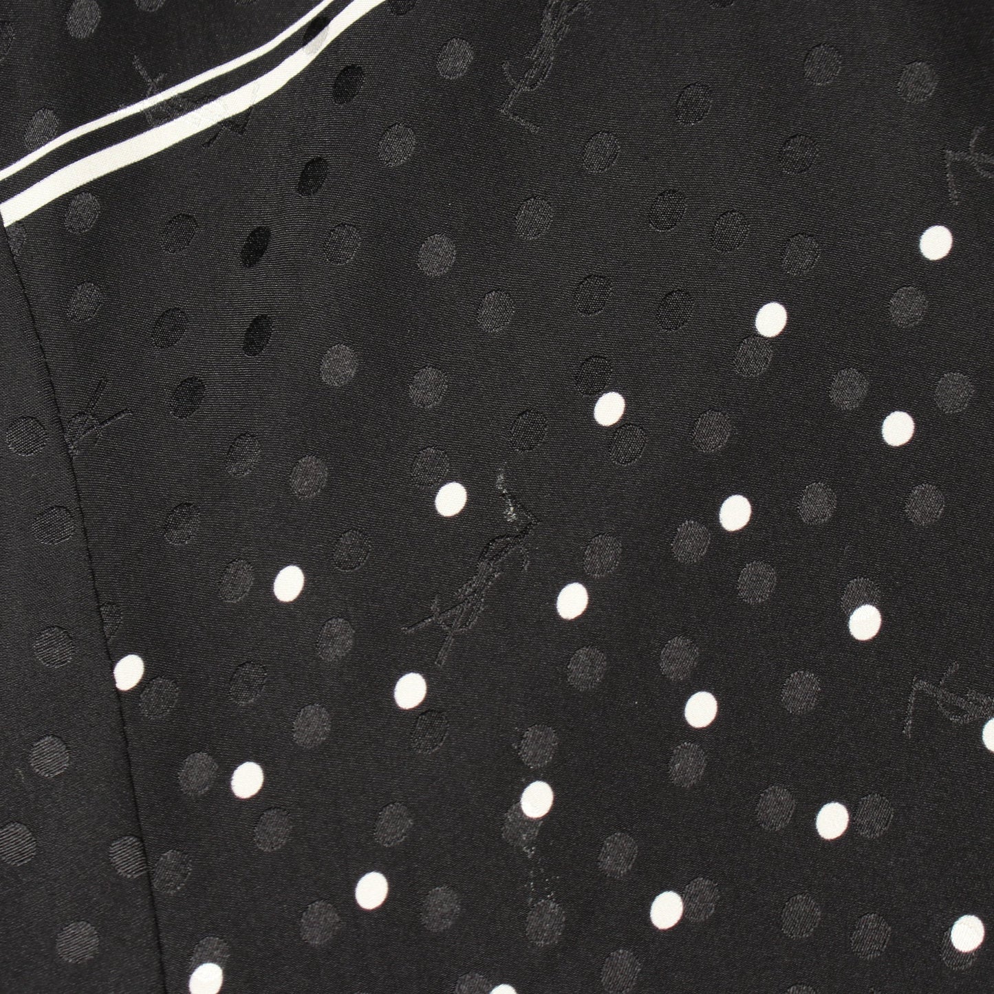 ドット 中綿 ボンバージャケット シルク ブラック サンローランパリ アウター SAINT LAURENT PARIS