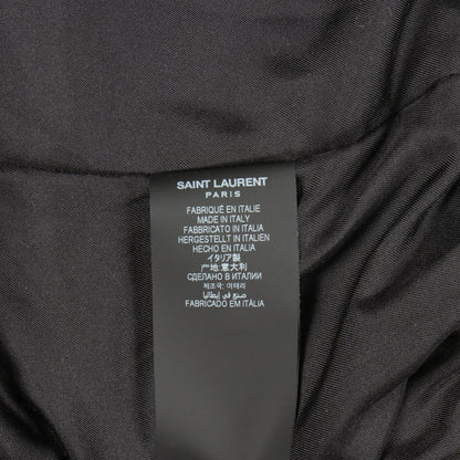 ドット 中綿 ボンバージャケット シルク ブラック サンローランパリ アウター SAINT LAURENT PARIS