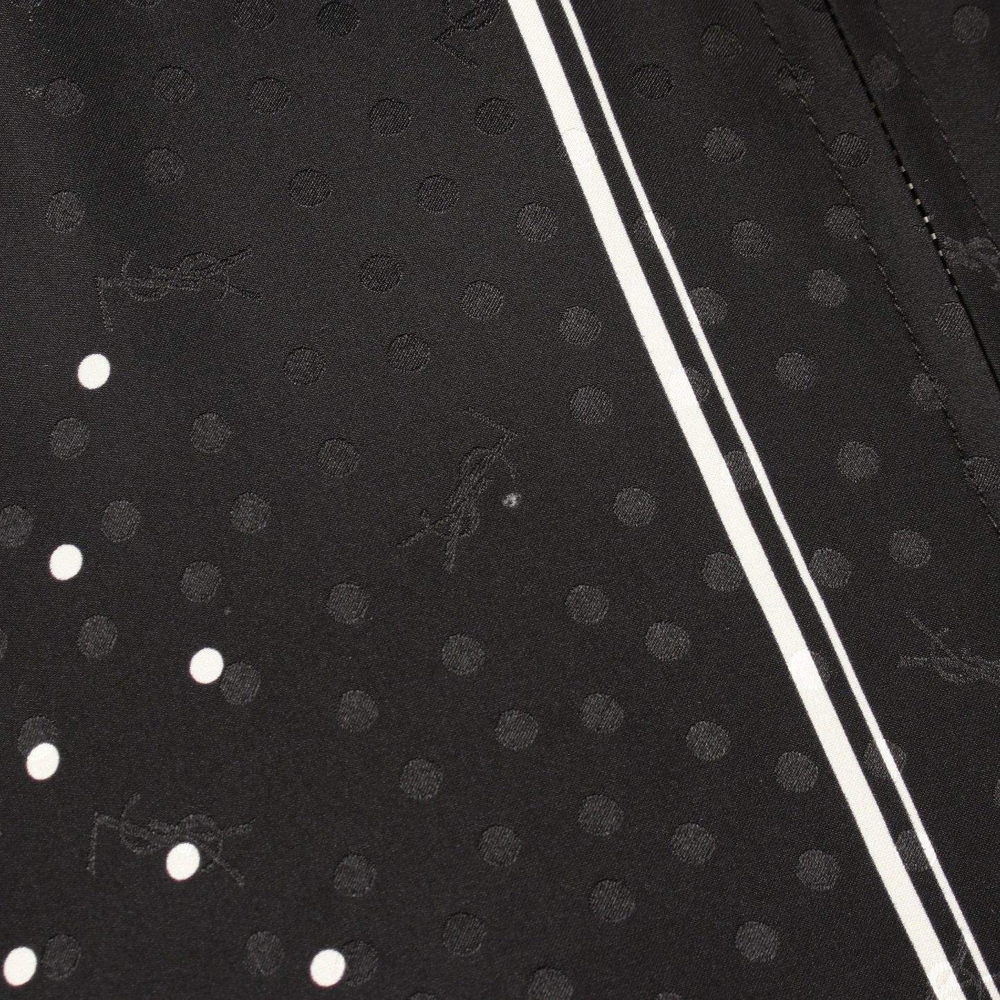 ドット 中綿 ボンバージャケット シルク ブラック サンローランパリ アウター SAINT LAURENT PARIS