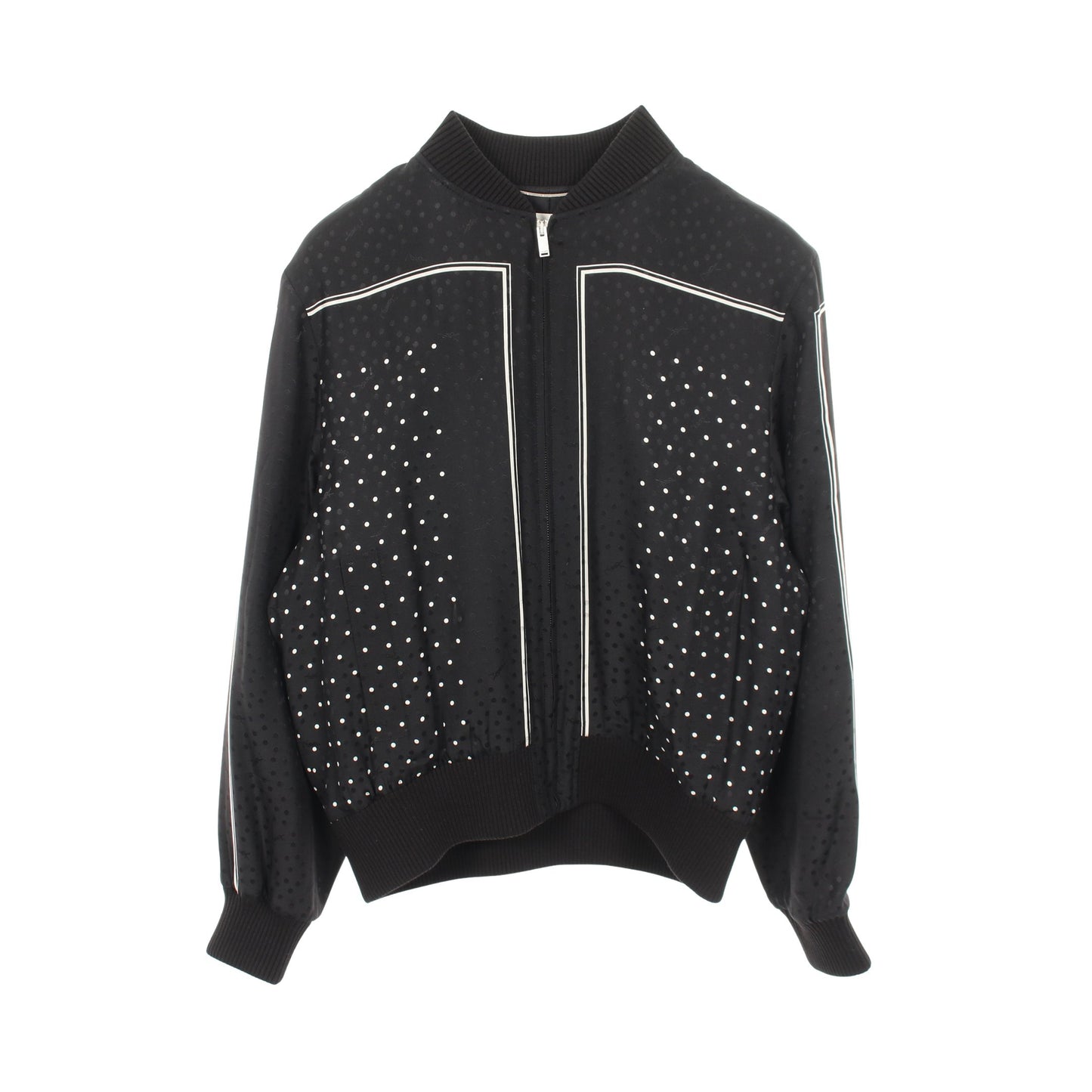 ドット 中綿 ボンバージャケット シルク ブラック サンローランパリ アウター SAINT LAURENT PARIS