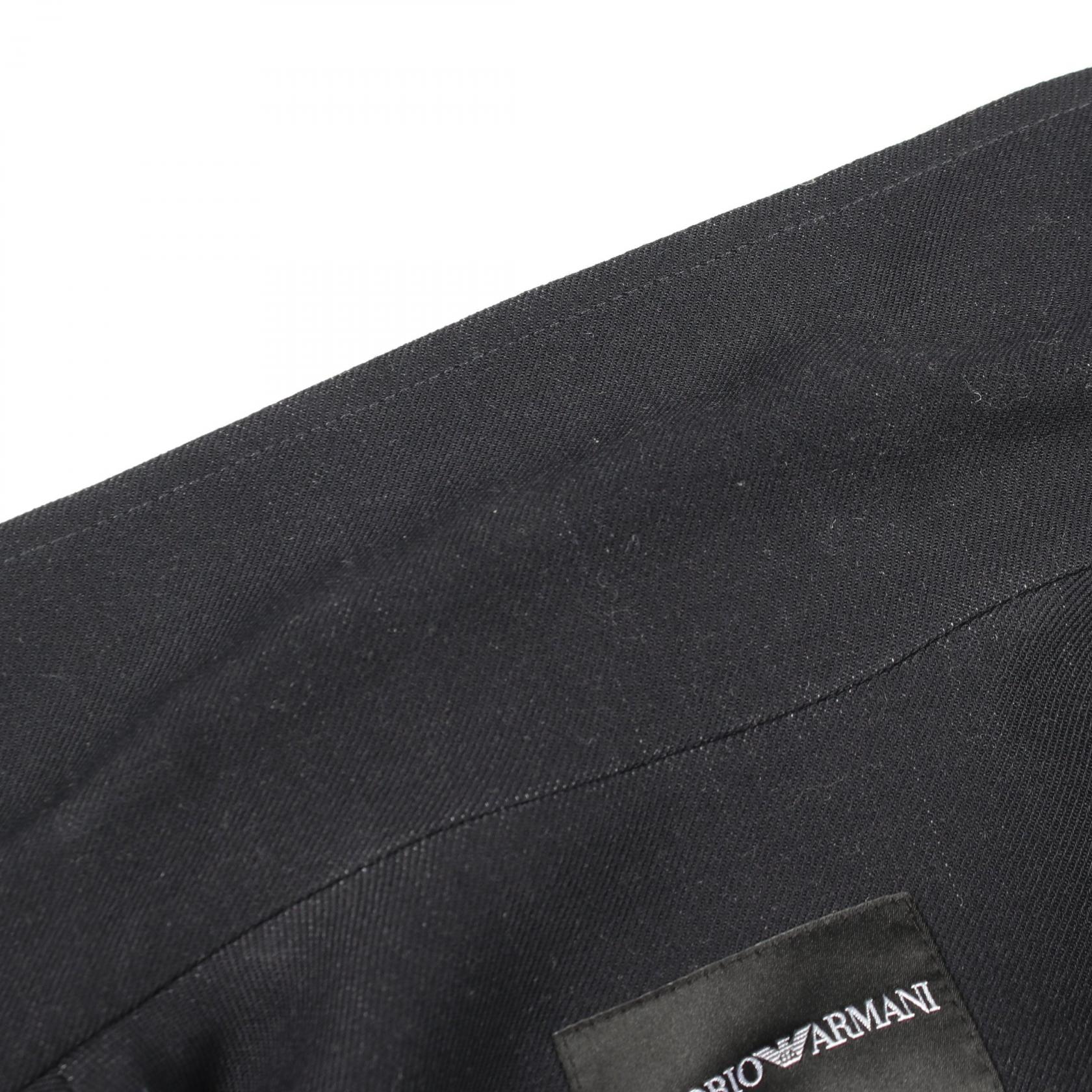 ライダースジャケット ウール ダークネイビー エンポリオアルマーニ アウター EMPORIO ARMANI