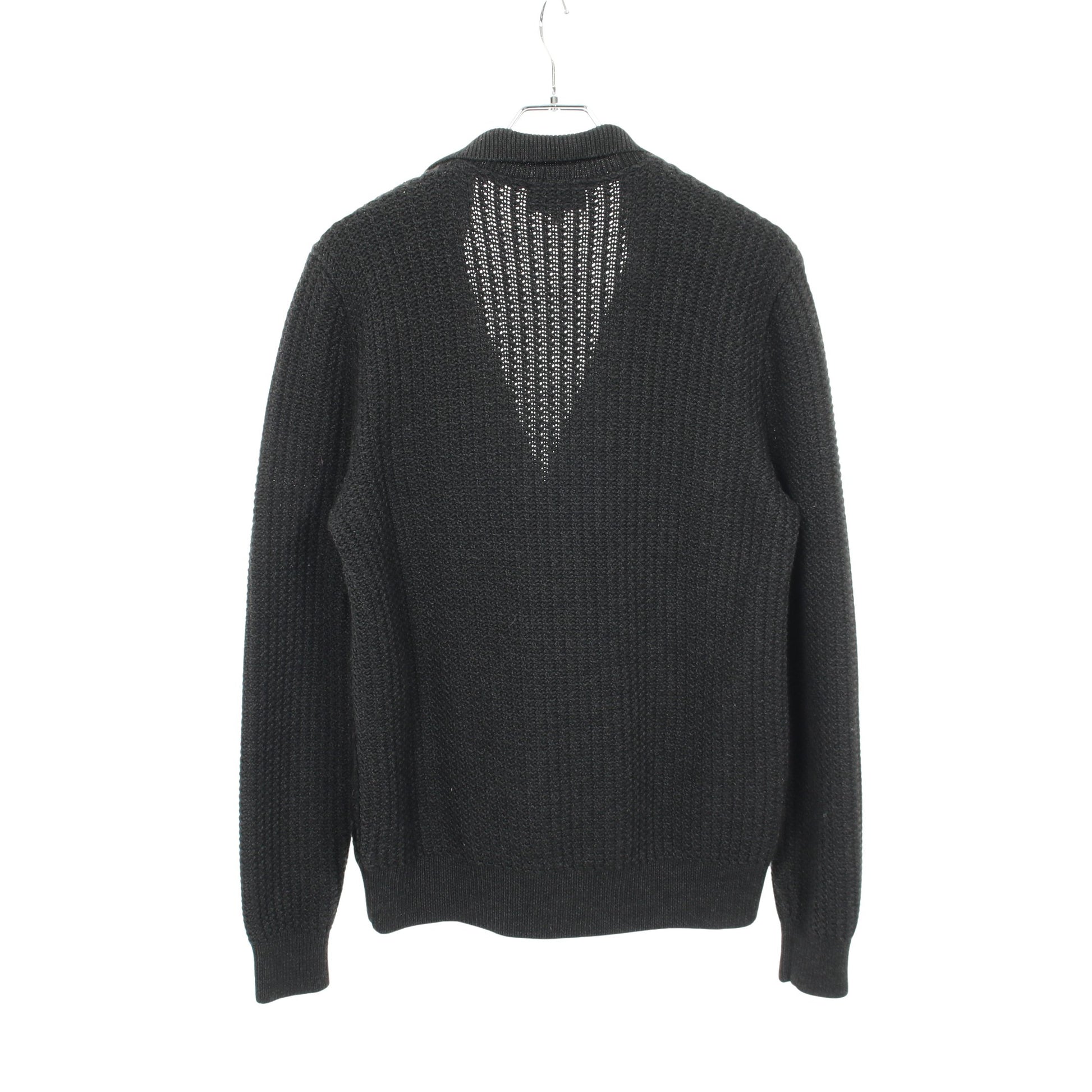 切替 カーディガン ウール ブラック エンポリオアルマーニ トップス EMPORIO ARMANI