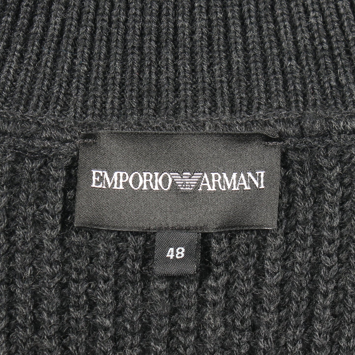 切替 カーディガン ウール ブラック エンポリオアルマーニ トップス EMPORIO ARMANI