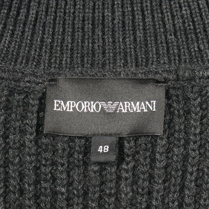 切替 カーディガン ウール ブラック エンポリオアルマーニ トップス EMPORIO ARMANI