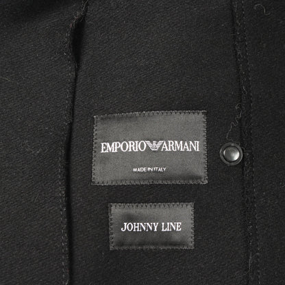 JOHNNY LINE ピーコート ウール ブラック エンポリオアルマーニ アウター EMPORIO ARMANI