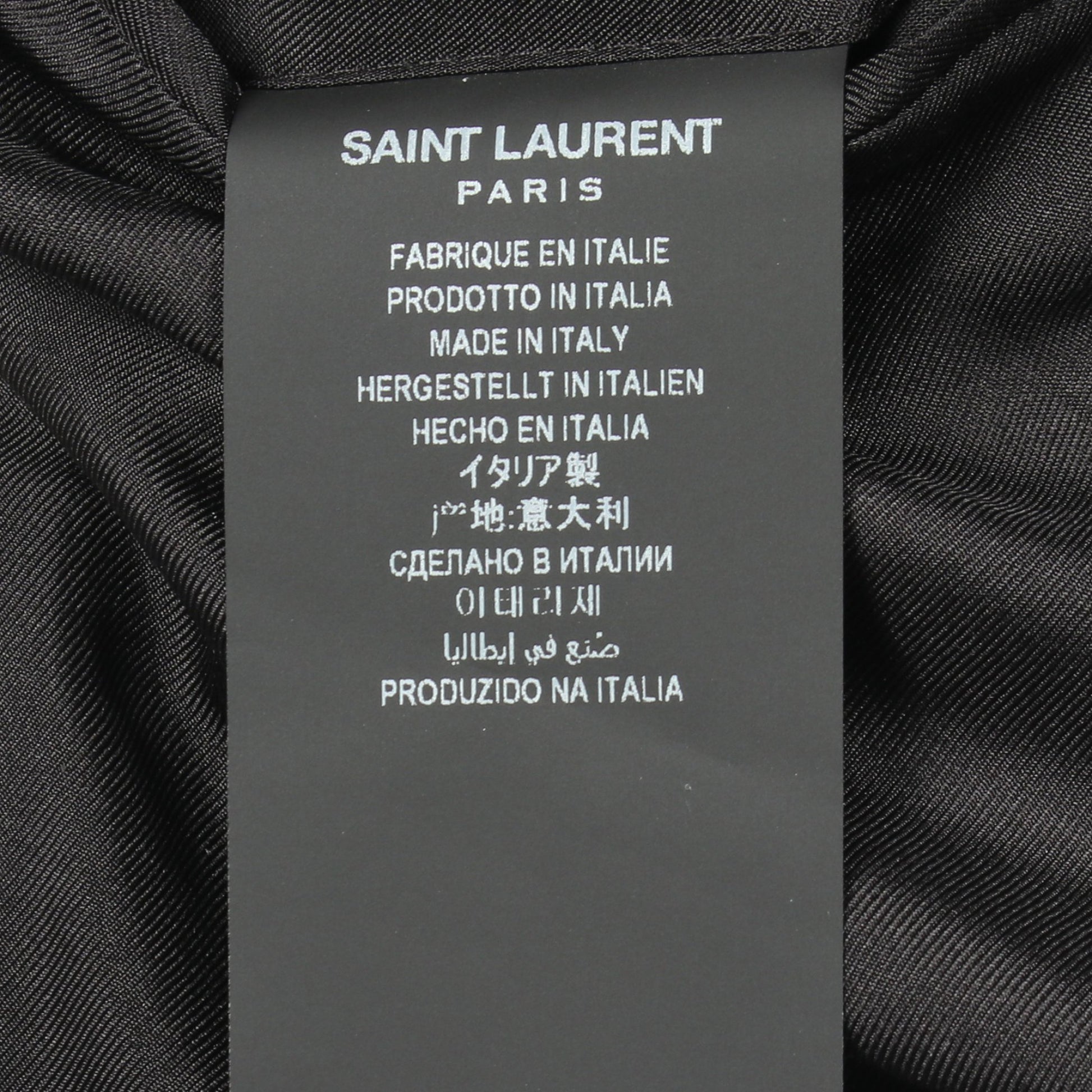 ツイード テーラードジャケット ウール ブラック ホワイト サンローランパリ アウター SAINT LAURENT PARIS