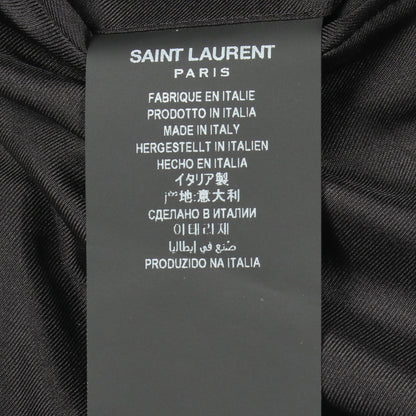 ツイード テーラードジャケット ウール ブラック ホワイト サンローランパリ アウター SAINT LAURENT PARIS