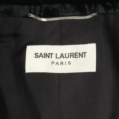 ツイード テーラードジャケット ウール ブラック ホワイト サンローランパリ アウター SAINT LAURENT PARIS