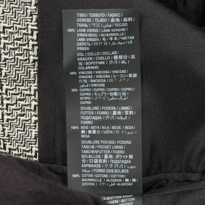 ツイード テーラードジャケット ウール ブラック ホワイト サンローランパリ アウター SAINT LAURENT PARIS