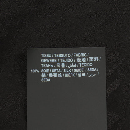 レオパード 総柄 長袖 シャツ シルク ブラック サンローランパリ トップス SAINT LAURENT PARIS