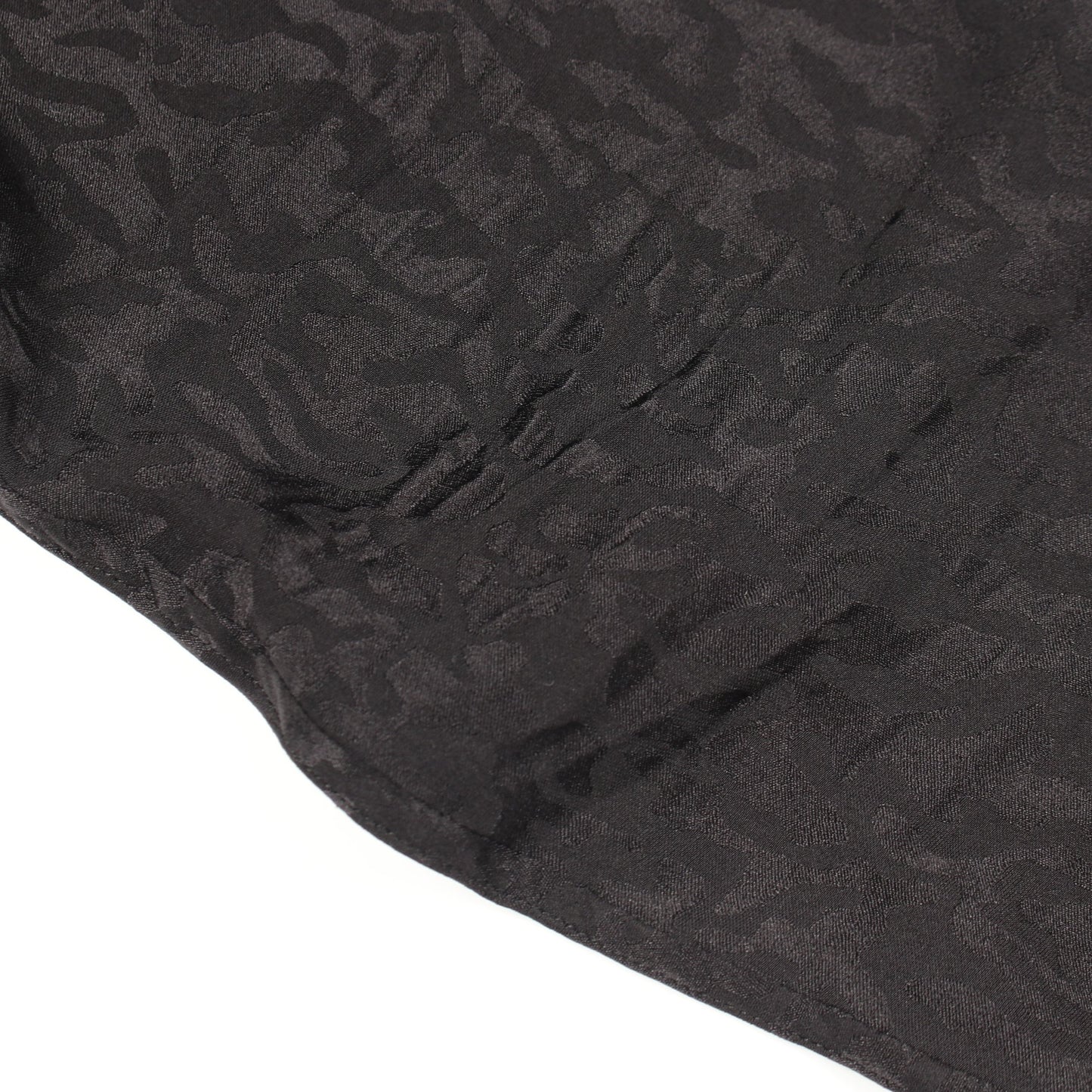 レオパード 総柄 長袖 シャツ シルク ブラック サンローランパリ トップス SAINT LAURENT PARIS