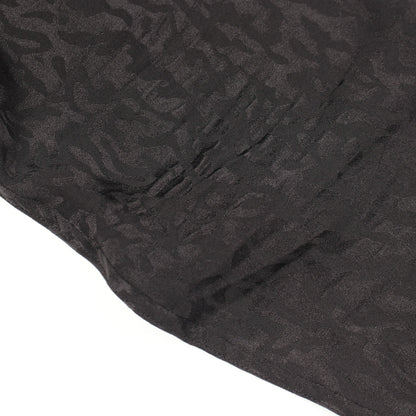 レオパード 総柄 長袖 シャツ シルク ブラック サンローランパリ トップス SAINT LAURENT PARIS