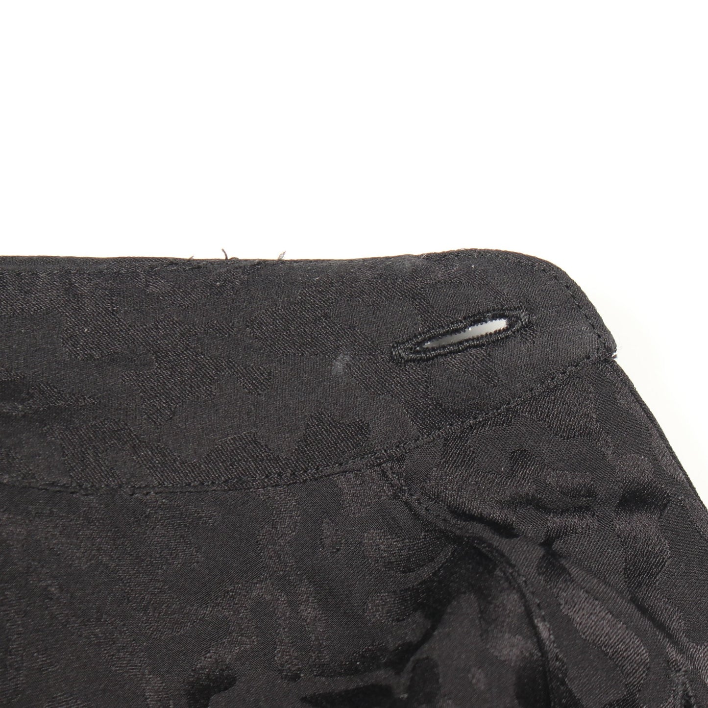レオパード 総柄 長袖 シャツ シルク ブラック サンローランパリ トップス SAINT LAURENT PARIS