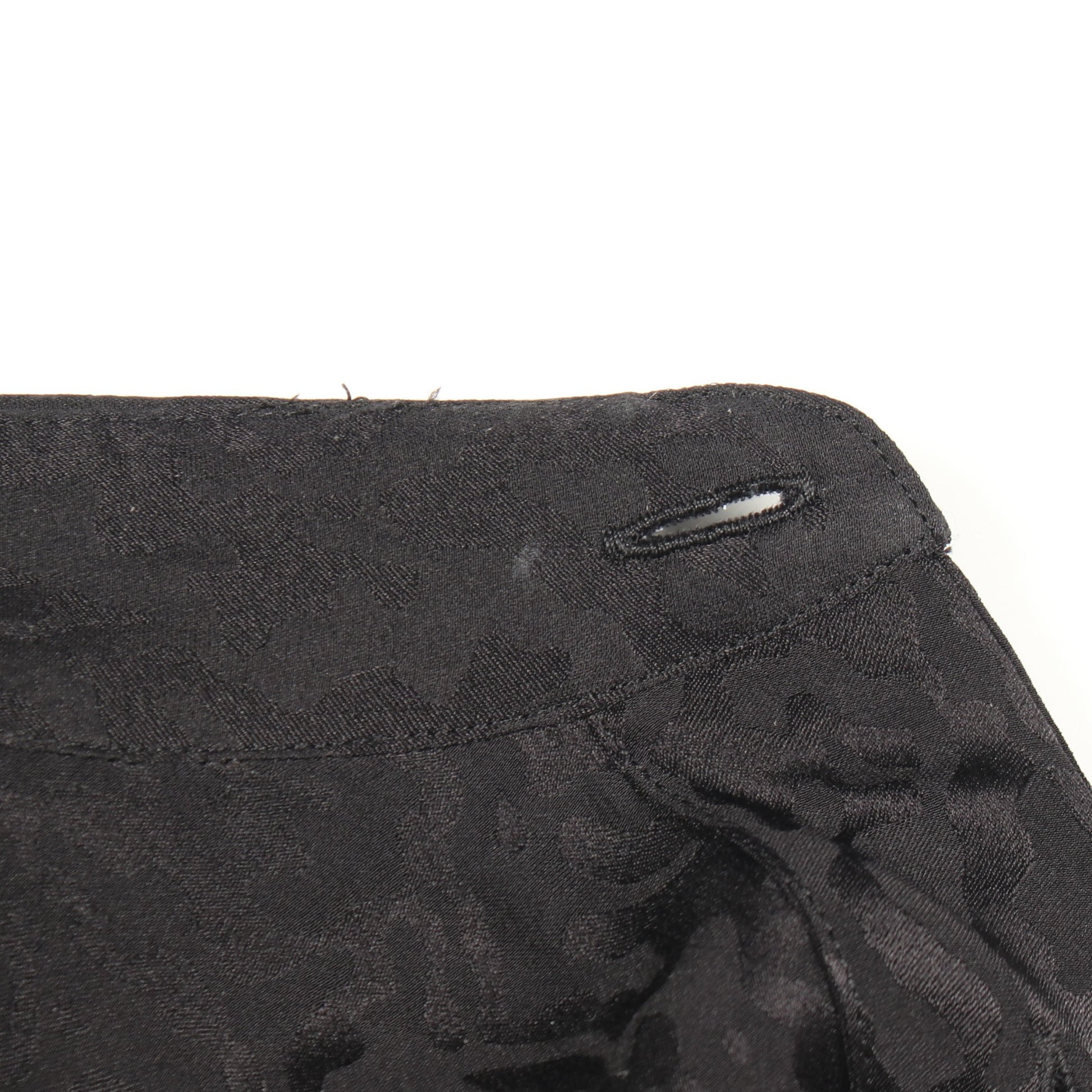 レオパード 総柄 長袖 シャツ シルク ブラック サンローランパリ トップス SAINT LAURENT PARIS