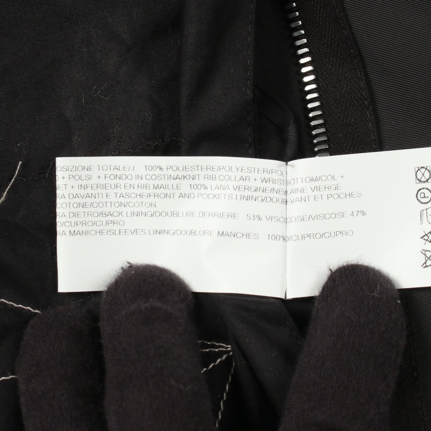 ブルゾン ボンバージャケット ブラック リックオウエンス アウター Rick Owens