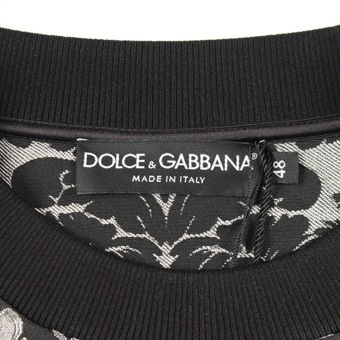 ジャガード 総柄 スウェットシャツ ブラック グレー ドルチェアンドガッバーナ トップス DOLCE&GABBANA